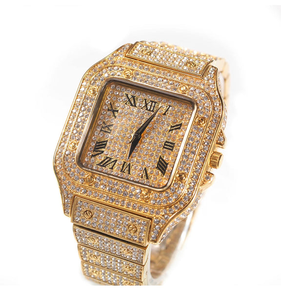 Luxury “Fully Iced Out” Watch – Deluxe Jewels 💎